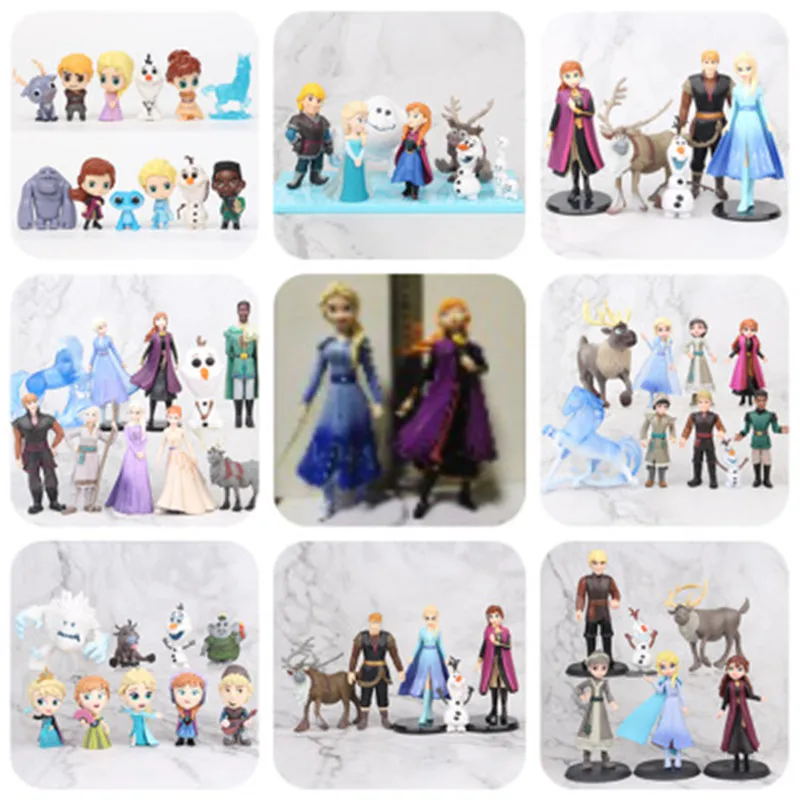

Disney Frozen 2 Snow Queen Elsa Anna PVC Action Figure Olaf Kristoff Sven Anime Dolls Figurines Kids Toy Children Gift Model