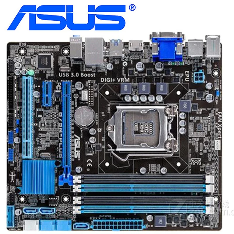 Материнские платы ASUS LGA 1155 DDR3 32 ГБ для Intel B75 настольных ПК системная плата SATA III USB