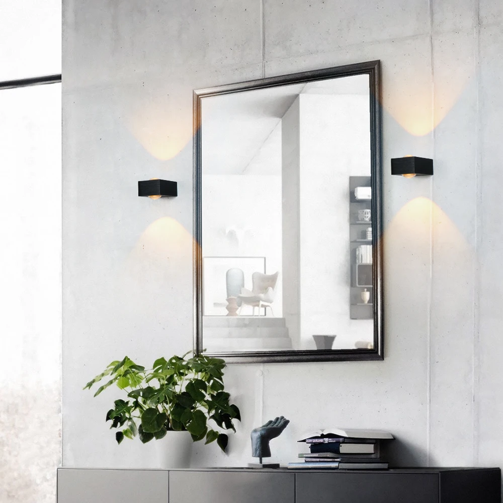 Светодиодные комнатные Настенные светильники без проводов настенные лампы для