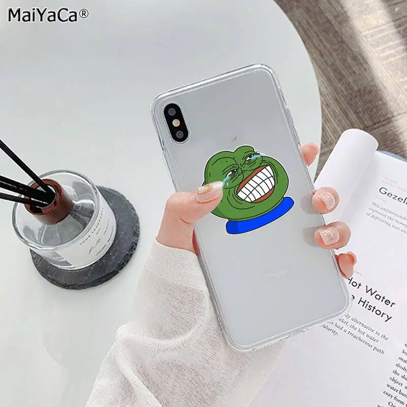 MaiYaCa Sad Frog pepe meme ТПУ мягкий чехол для телефона Fundas чехол для iPhone 11 pro XS MAX 8 7 6 6S Plus X 5 5S SE XR