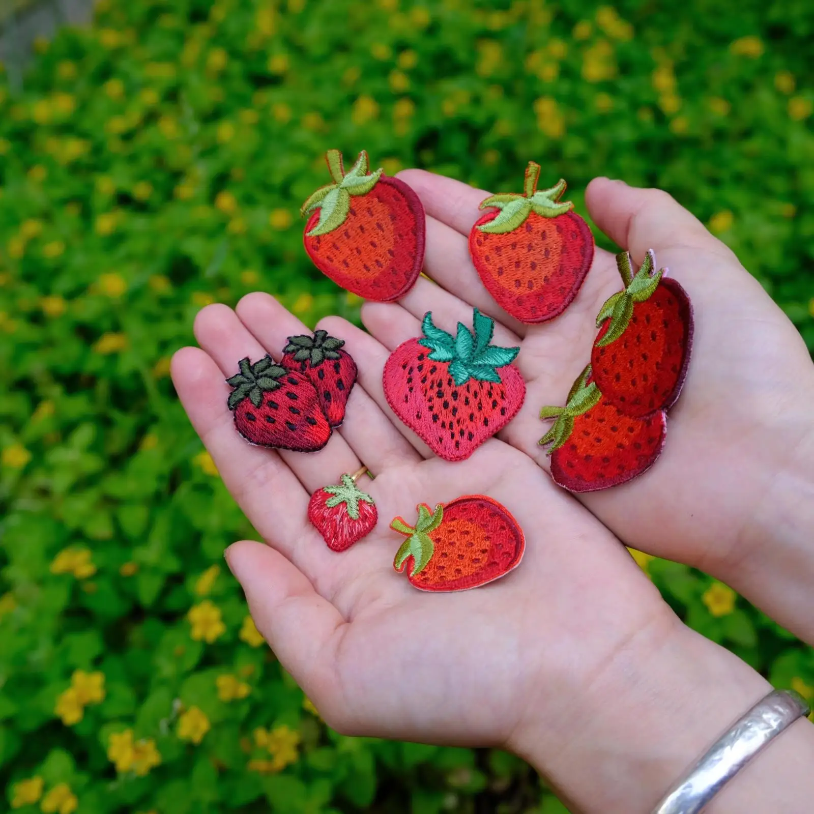

10 Piece Fruit Patch for Clothing Iron Cartoon Applique DIY Accessory Suppliers Sticker Strawberry Patches
