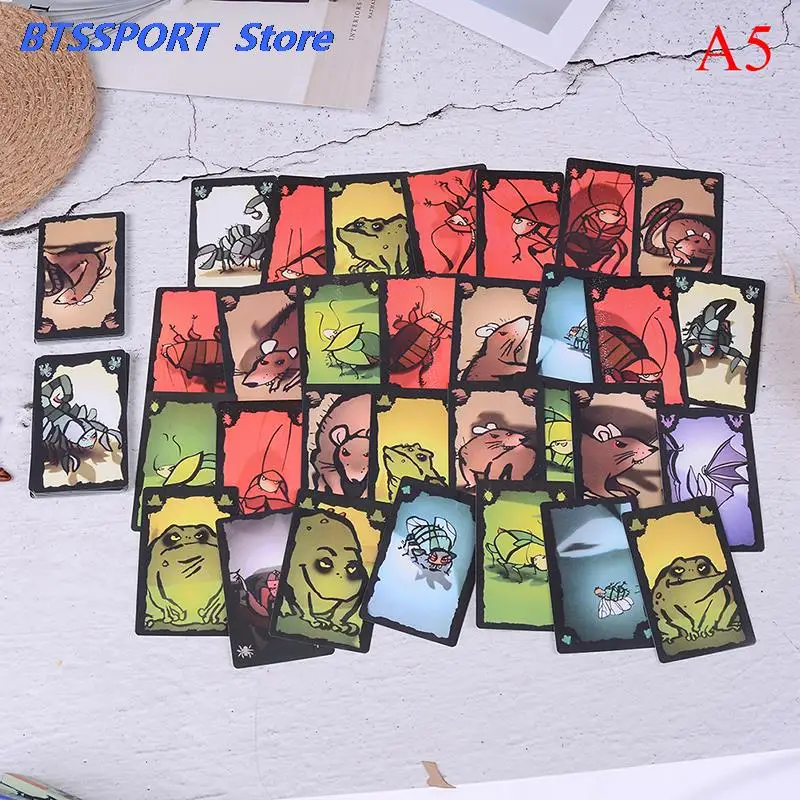 

HOT! Funny Cards Game Kakerlaken Salat/Poker/Royal/Suppe/Mogel Motte Board Game Family Party Cockroach Indoor Game 11.5*11.5cm