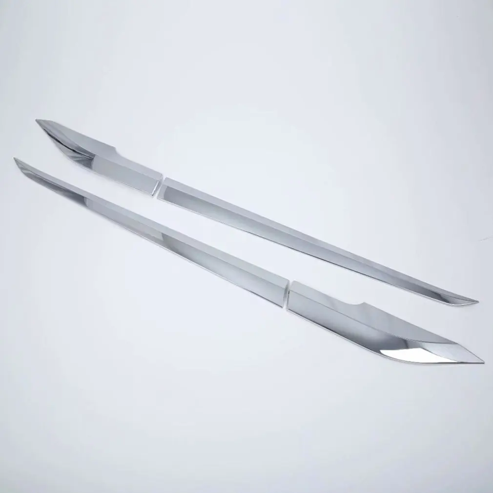 4 Шт Автомобиль отделка кузова молдинг на боковые двери ABS хромированные