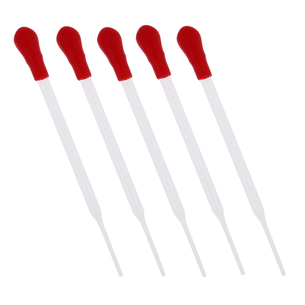 

5x Clear Graduated Transfer Pasteur Pipettes Pipet Droppers Supply