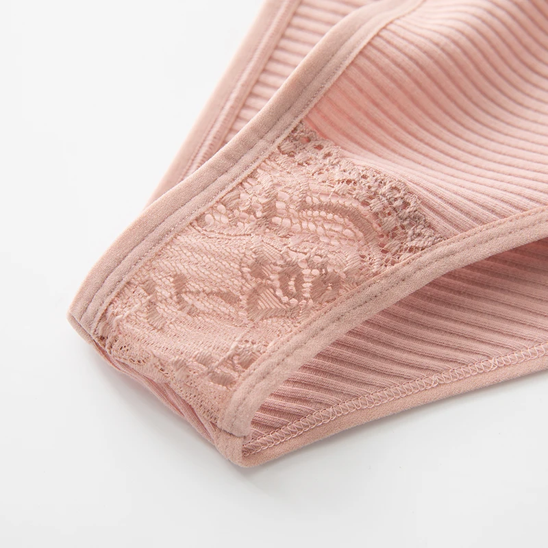 Модные хлопковые стринги с кружевом Patern заниженной талией женские трусики