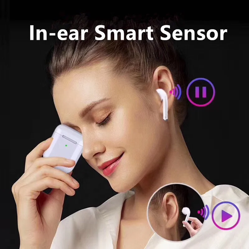 I200 tws Bluetooth 5 0 гарнитуры Смарт сенсор беспроводной зарядки наушники Pop up Ear
