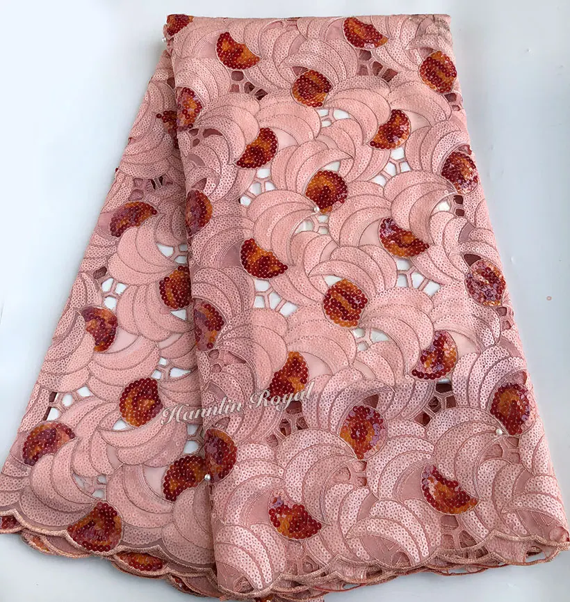 Детское Персиковое платье с блестками блестящее французское кружевное ручной