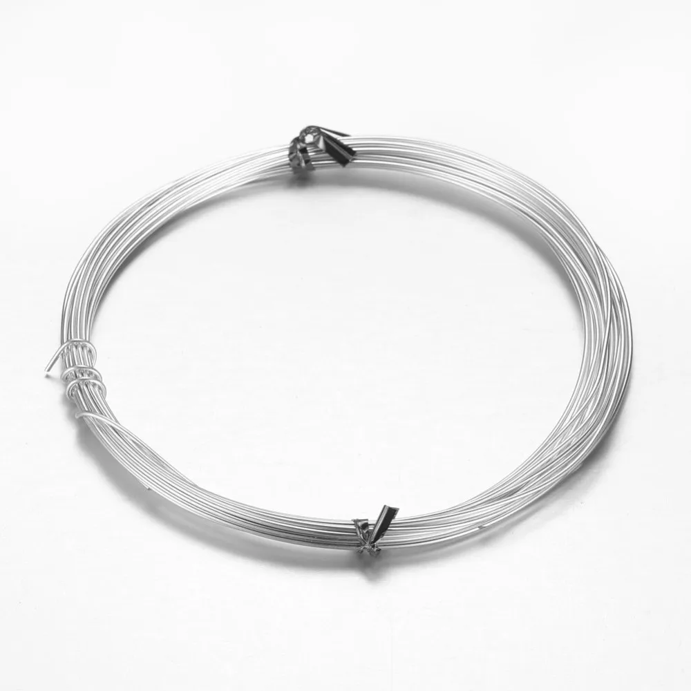 

10 Roll Aluminum Craft Wire for Beading Jewelry Craft Making Silver 18 Gauge 1mm 10m/roll(32.8 Feet/roll)