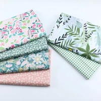 160cm50cm green fresh leaves baby kids cotton fabric printed cloth sewing quilting bedding apparel dress patchwork fabric
