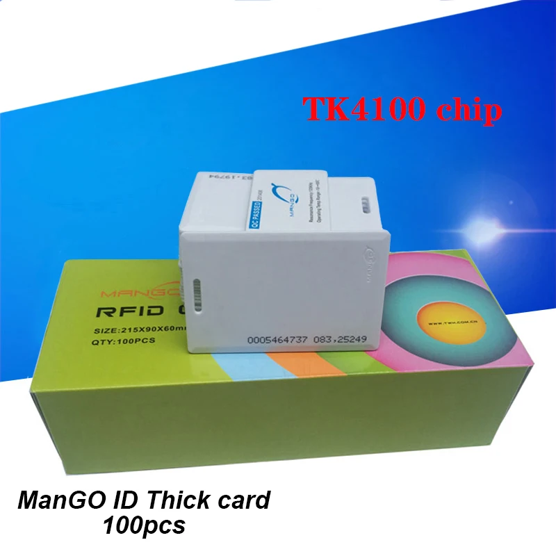 Смарт-карта EM/MF RFID для контроля доступа и времени Чип TK4100/TKS50 125 кГц/13 56 МГц |