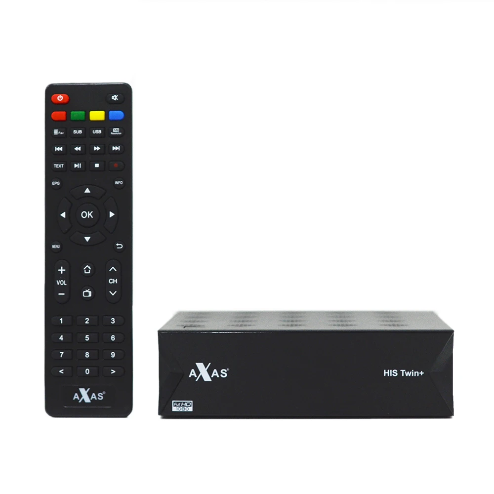Приемник спутникового ТВ Axas His Twin + DVB-S2/S HD WiFi Linux E2 Open ATV 6 3 5 шт./лот приставка для