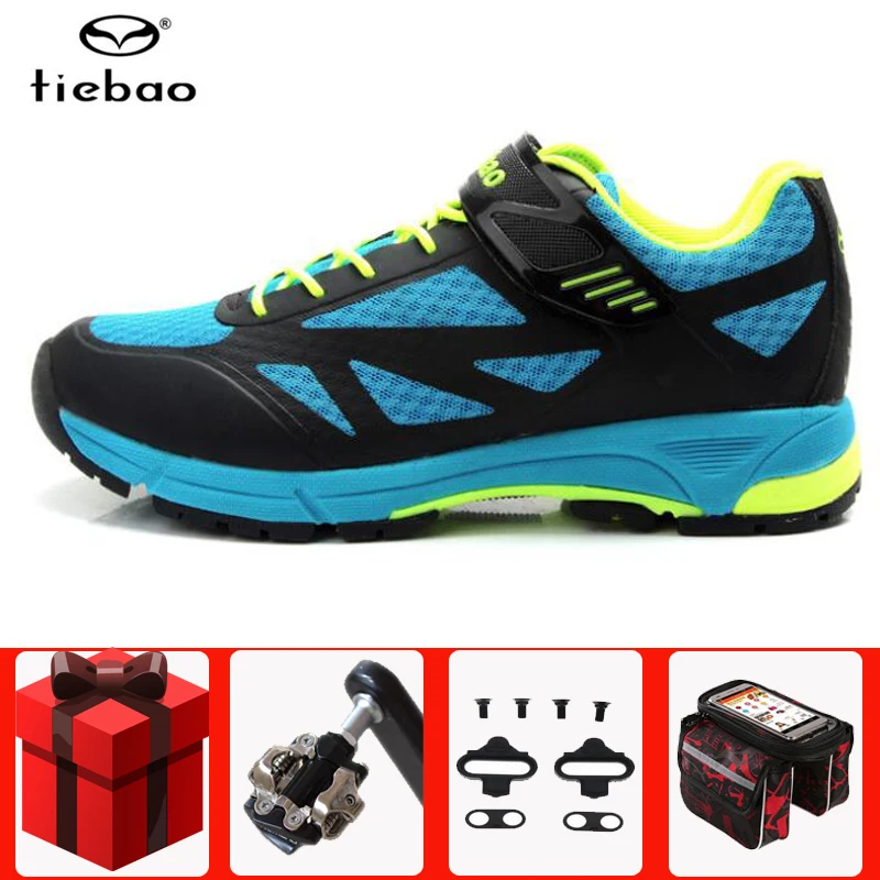 B1406 add all TIEBAO велосипедная обувь для отдыха sapatilha ciclismo mtb Мужская обувь для горного велосипеда самоблокирующиеся дышащие spd педали спортивный велосипед - Цвет: B1406 add all