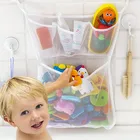 Детская Сетчатая Сумка для ванной, детская игрушка для ванны, Сетчатая Сумка на присоске, сумка для хранения грязной одежды, сумка для переноски