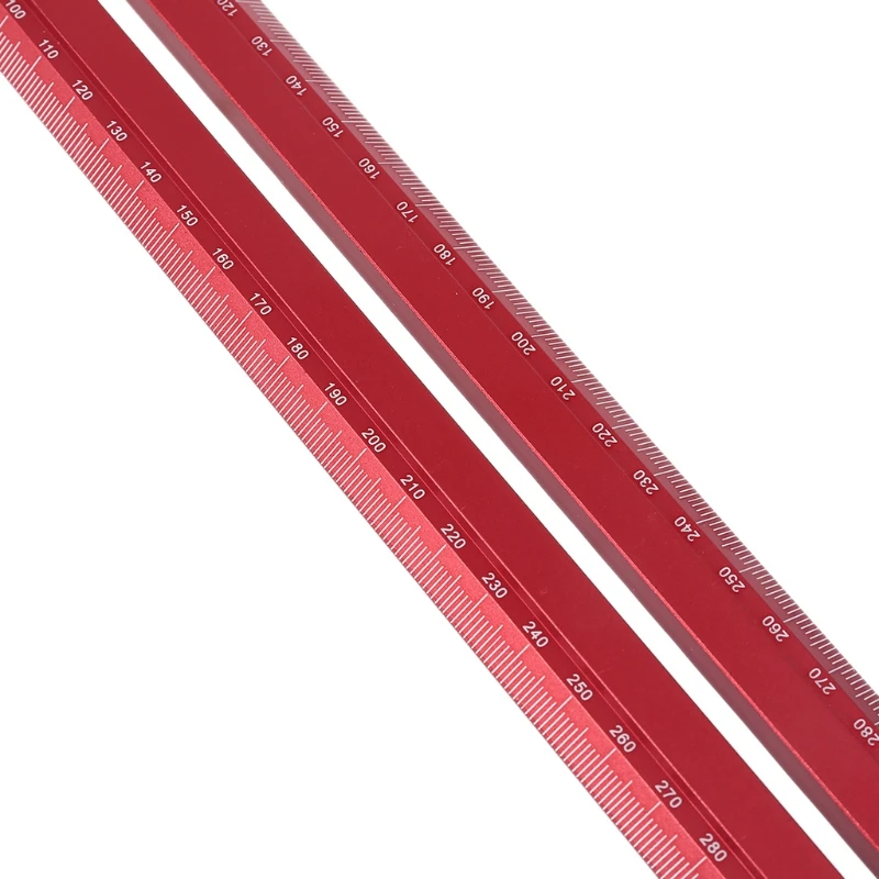 

Woodworking Scribing Ruler Aluminum Alloy 400MM Hole Scribing Multi-angle Ruler Line Drawing Measuring Gauge Tools