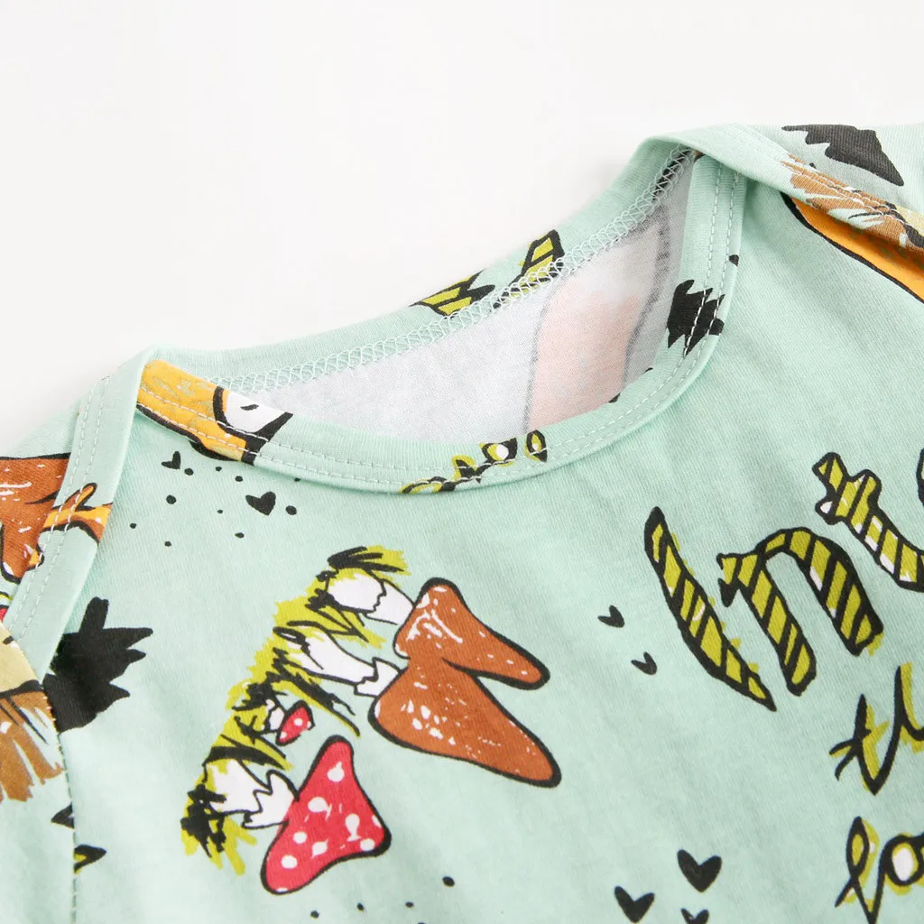 Romper Bayi Baju Romper Bayi Laki-laki Perempuan Baru Lahir Bayi Laki-laki Perempuan Romper Cetak Kartun Lengan Pendek Jumpsuit Pakaian Set Overall Bayi