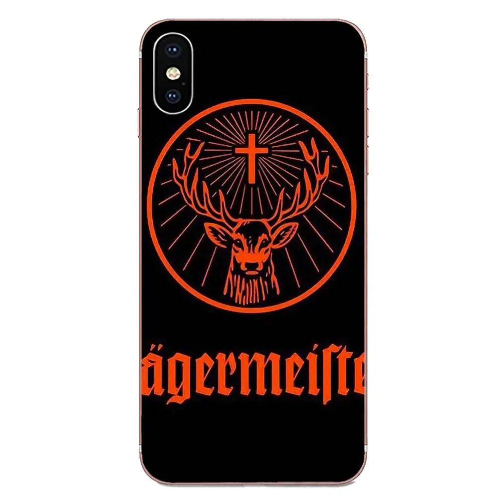 Ультратонкий чехол с логотипом Art Design Jagermeister для Apple iPhone 4 5 5C 4S SE SE2 6 6S 7 8 11 Plus Pro X XS Max