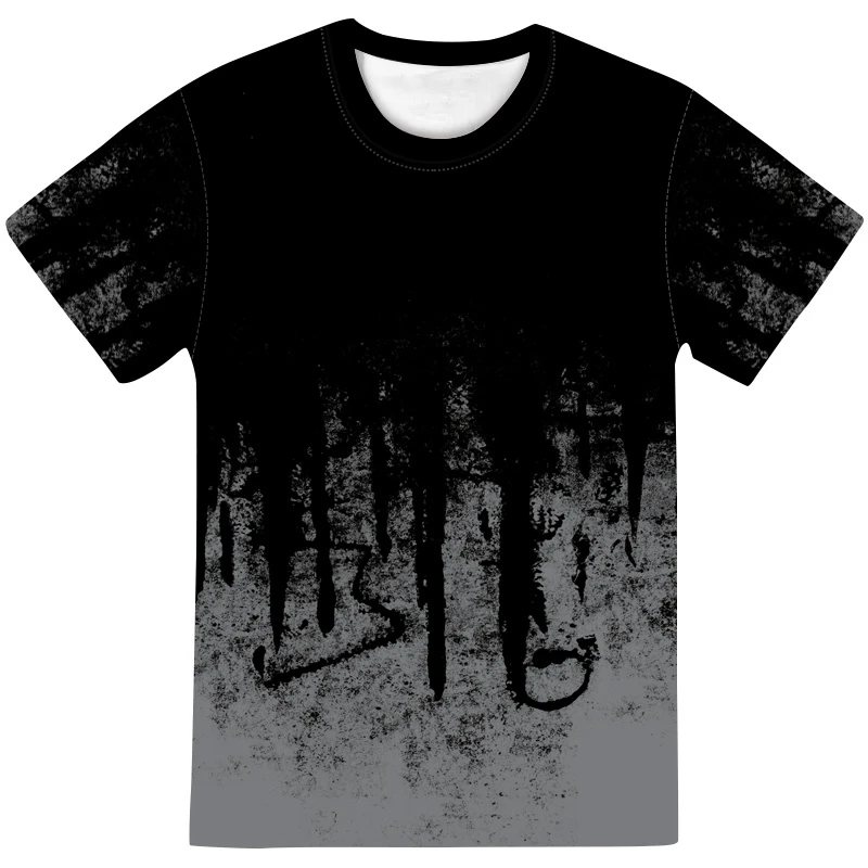 

2021 new spring and summer men's short-sleeved casual wear breathable and comfortable men's T-shirt fashion 3D printing large si