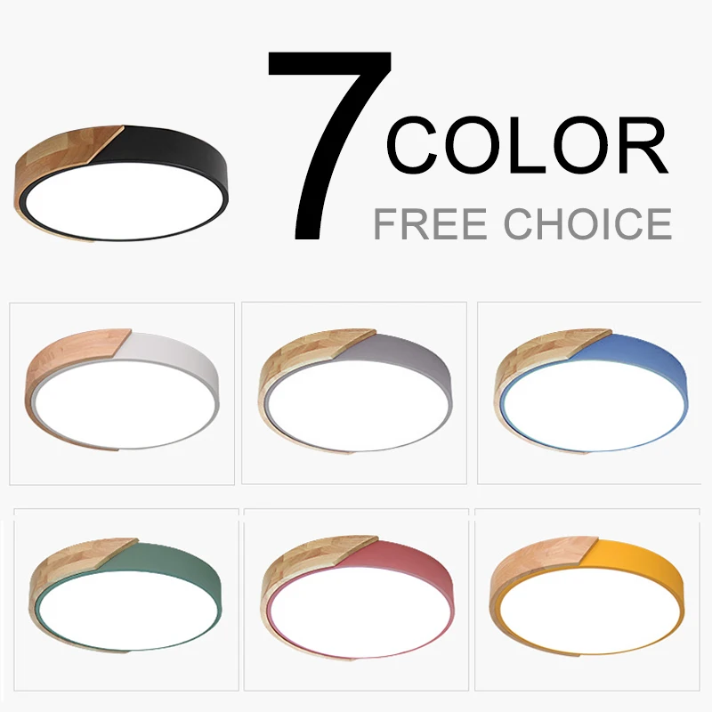 Современный светодиодный потолочный светильник с дистанционным управлением в