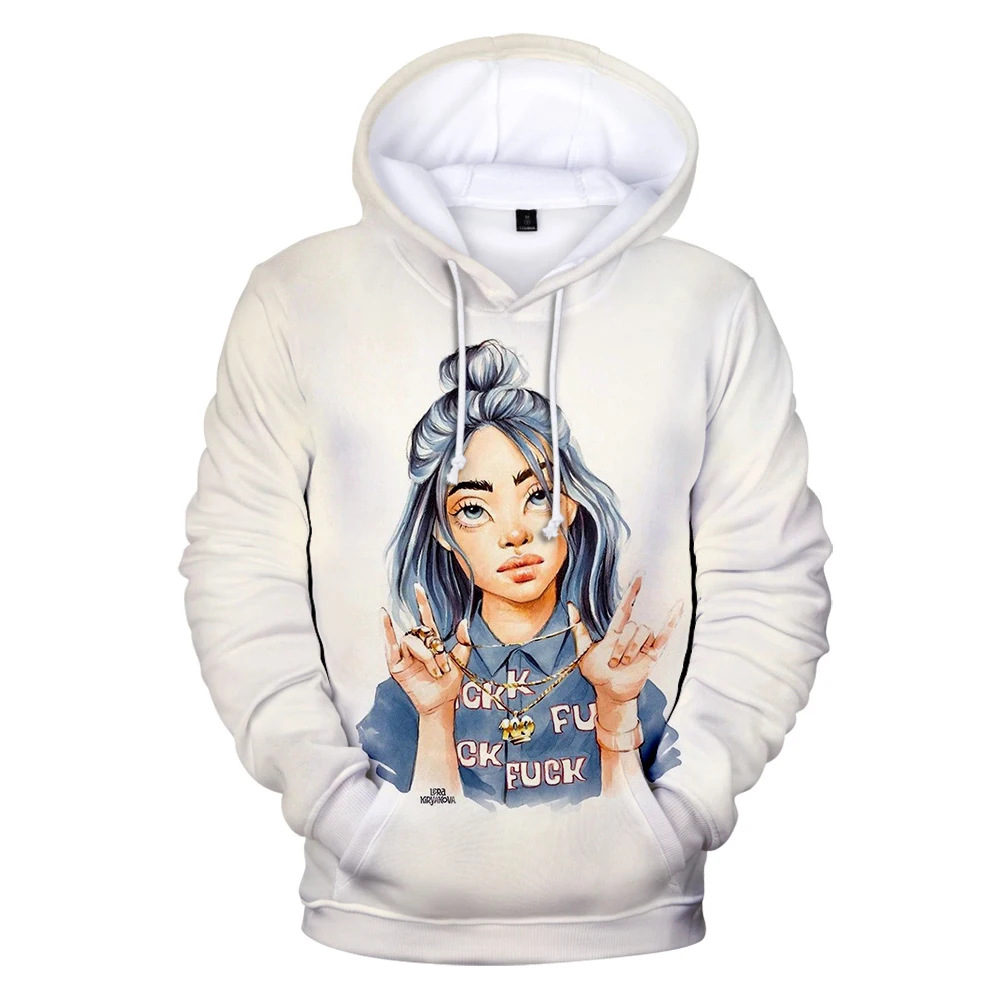 Оригинальные толстовки для мужчин и женщин Billie Eilish, толстовка с капюшоном, лидер продаж, осенне-зимняя модная одежда для мальчиков и девочек