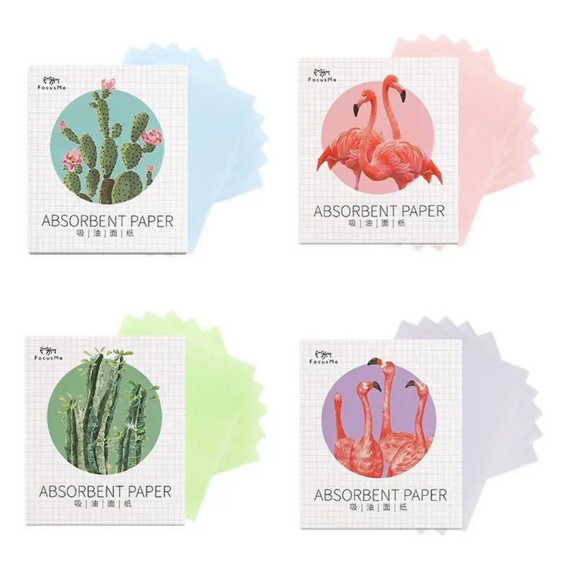 4 пакета (ов) 200 шт. масло для лица промокательные бумаги впитывания жира листы