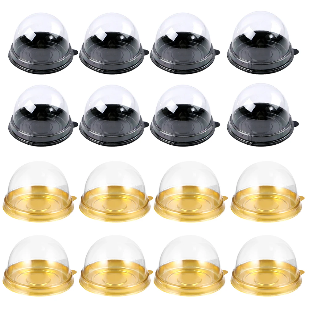 

100/150/200/300 шт Круглые Пластик яйцо-желток буфами на рукавах контейнер для еды с сертификатом купол Коробки выпечки упаковочная коробка из яич...