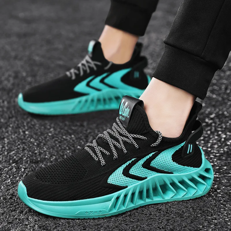 

2021 New Running Sneakers Men and Women Blade Lace-up Shoes Casual Couple Sports Mesh Shoes Men Sneakers Casual Shoses