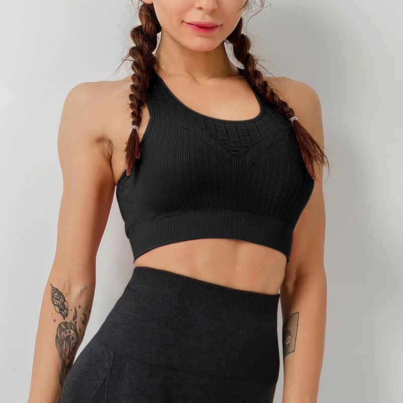 Женский спортивный бюстгальтер для занятий спортом фитнесом бесшовный удобный