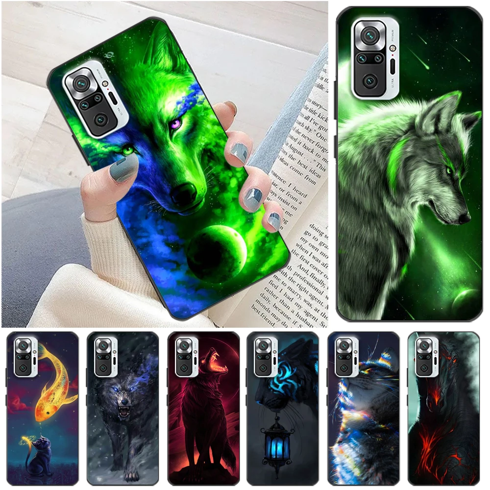 

Lion Wolf Eagle Phone Case For Xiaomi Redmi Note 10T 10S 10 Pro MAX 5G Redmi Note 10 10S Cases Funda Back Cover Soft TPU Coque
