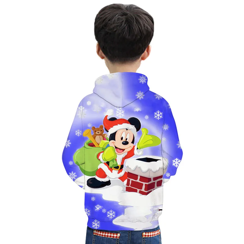 Толстовки с капюшоном для мальчиков и девочек от 2 до 13 лет весенне-осенний свитер