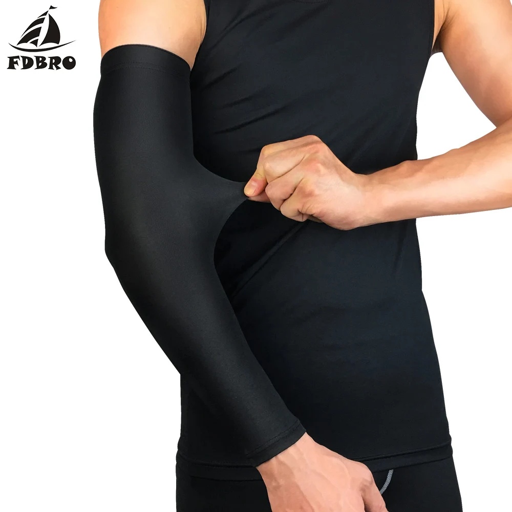 FDBRO 1 пара дышащая защита от ультрафиолета рукава для бега баскетбольная