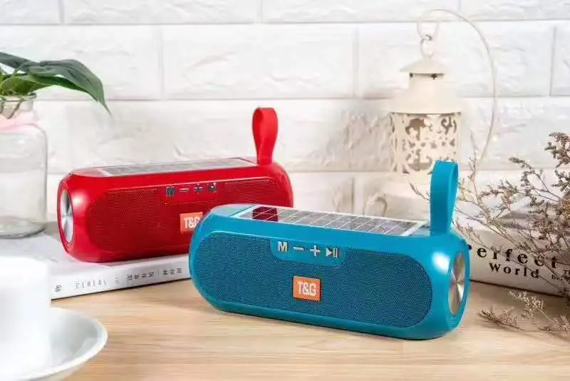 Портативная Bluetooth колонка TWS на солнечной энергии беспроводная стерео
