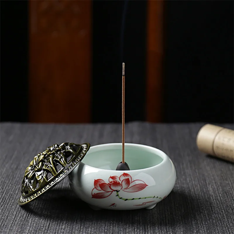 Керамическая катушка курильница для дома и офиса декоративные поделки башня