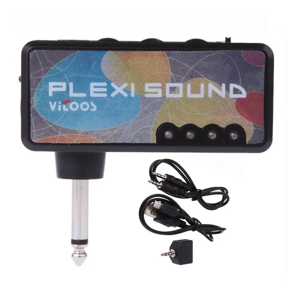 Мини карманный усилитель для гитары Vitoos Amp микро наушники Plexi Sound компактный и