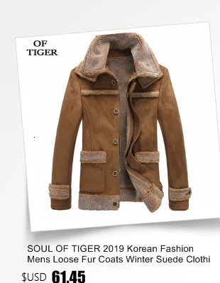 SOUL OF TIGER модные стильные зимние мужские винтажные мото кожаные куртки мужские толстые пальто из искусственного меха Байкерская одежда из искусственной кожи