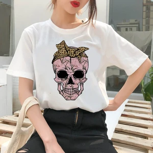 African Black Girl Female printed T shirt fashion Korean trend white top female Tshirt Printed T-Shirt Women Fashion T-shirt