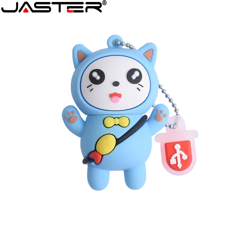 

Cute Cartoon Cat U Disk 2.0 Pen Drive 128GB 64GB 32GB 16GB 8GB Compact Portable Pen Drive Memory Stick A Beautiful Birthday Gift