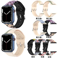 silicone strap for apple watch band 45mm 41mm 44mm 40mm 38mm 42mm smartwatch sports watchband belt bracelet i watch 7 6 se 5 3 4