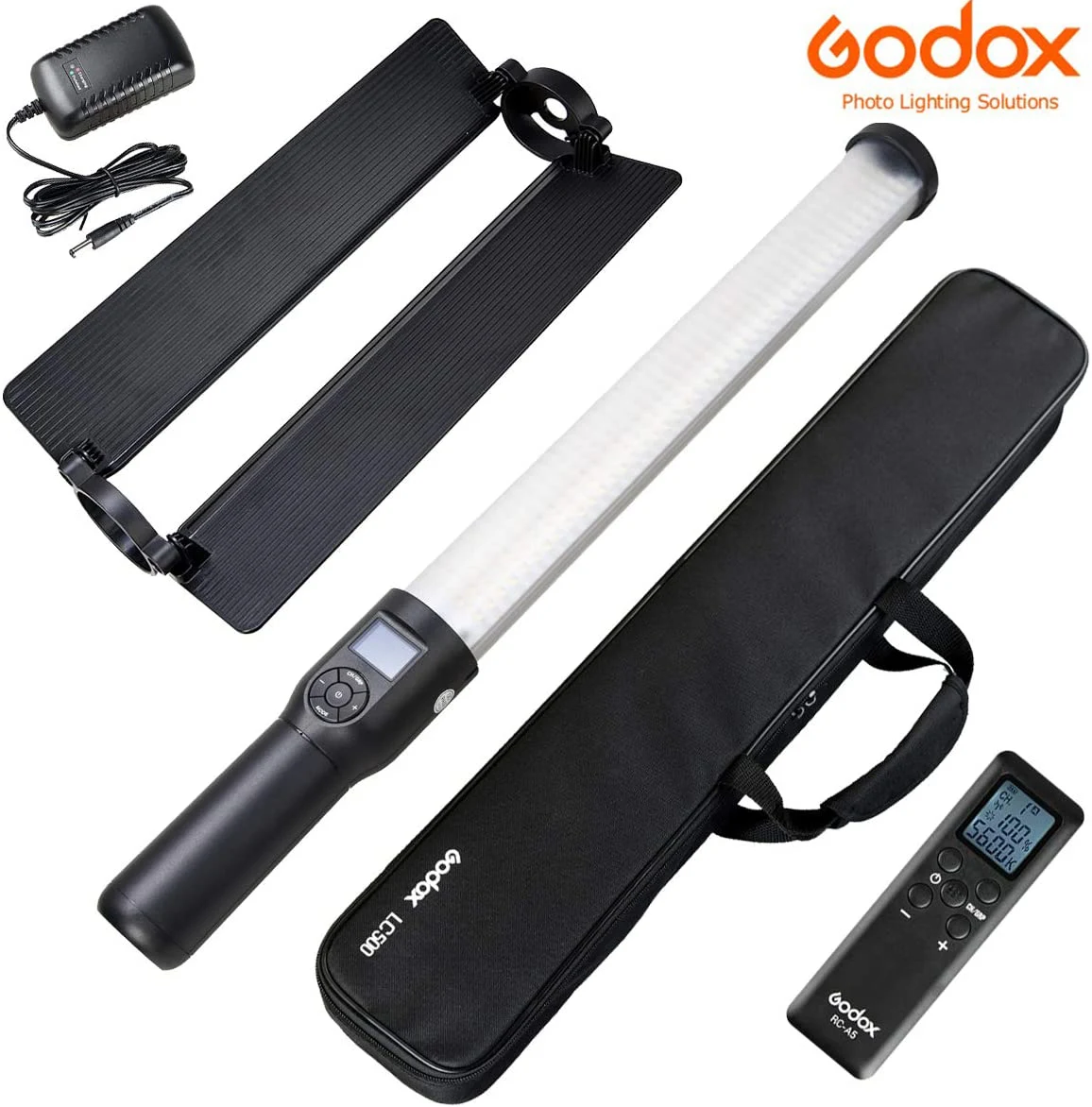 

Godox LC500 светодиодный светильник stick Би Цвет трубки светильник 3300K-5600K для студийное освещение для фотографии светильник ing studio Youtube Live Tiktok PK ...