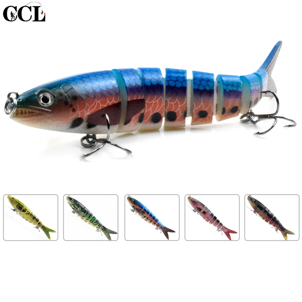 

CCLTBA Multi Jointed Fishing Lures 13.5cm 20g Trout Bait Minnow Artificial Wobblers Swimbait Sink Hard Baits Bass Pike Fishing