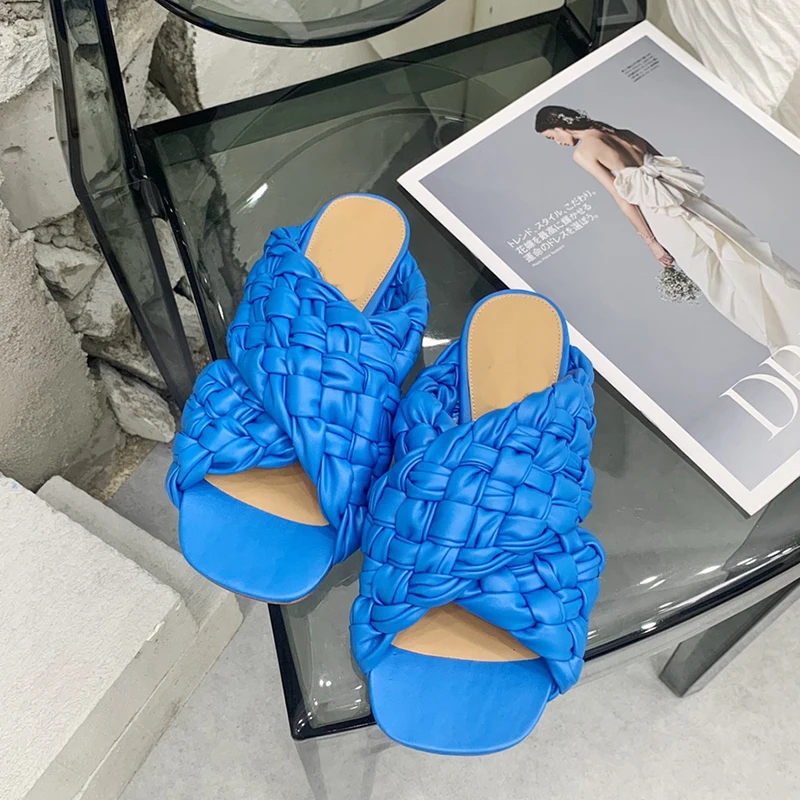 

Ollymurs winter new leather soled sandals the first layer of cow leather hand woven Italian high-grade women's shoes