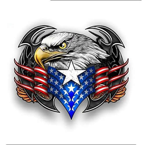 Автомобильная наклейка Flying Hawk Авто Грузовик США Орел ПЭТ флаг капюшон бампер