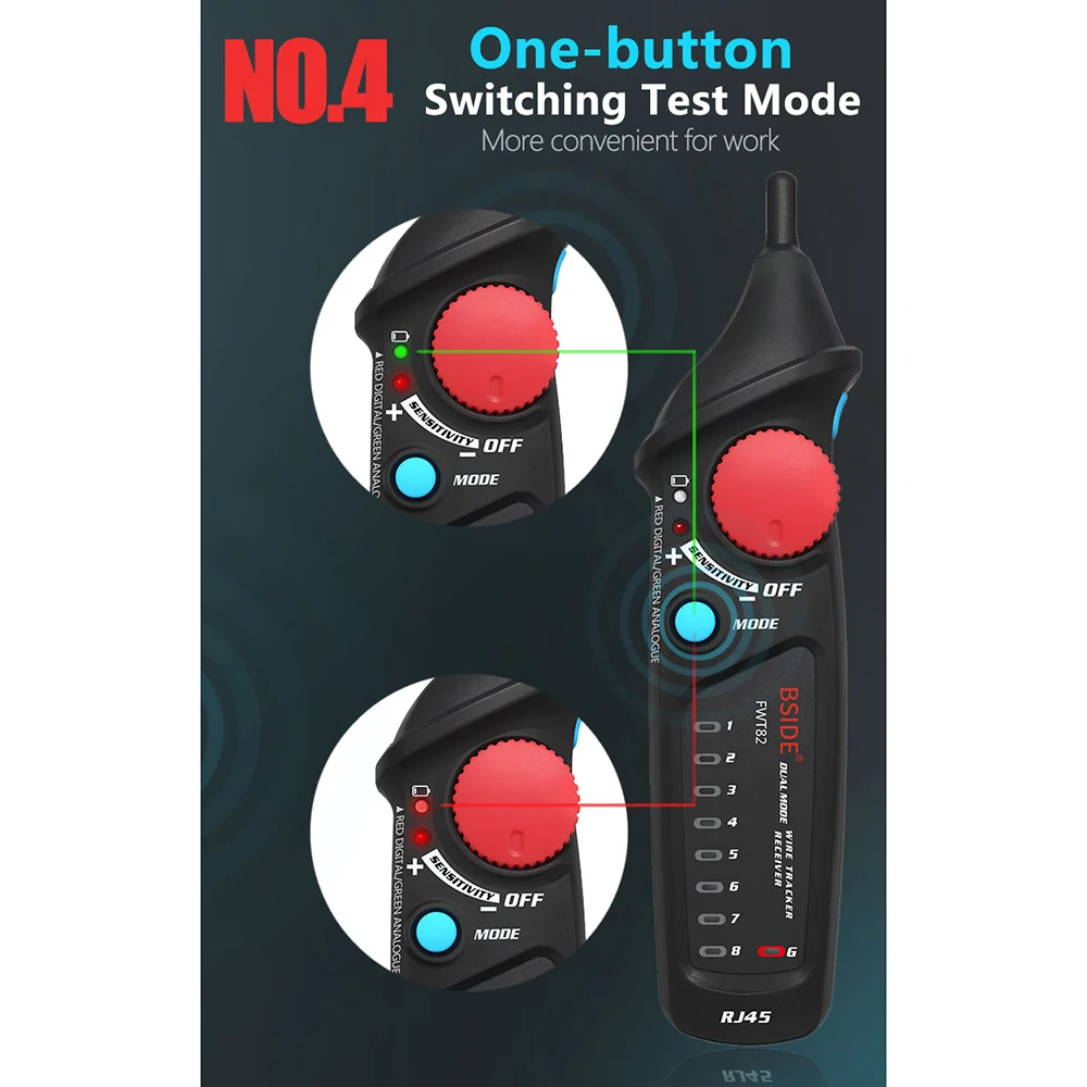 Кабельный трекер ЖКД сетевой тестер двойной режим Сетевой провод провода Тонер