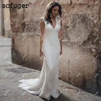 2022 new trumpet mermaid lace wedding dresses sofuge boho dubai arabic abiti da sposa vestidos de fiesta de noche bridal gown