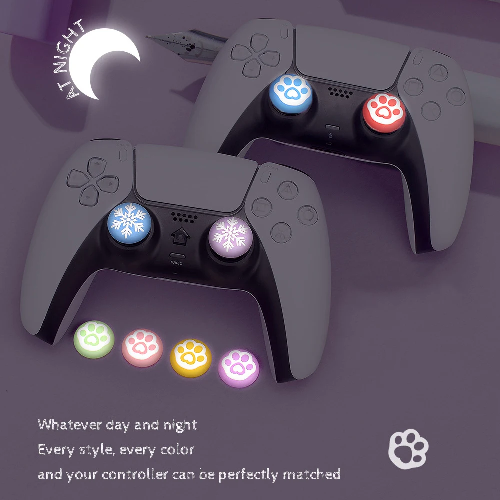 Luminous Thumb Stick Grip Cap Joystick Cover Case For Sony PS5 PS4/3 Slim Xbox 360/One Series X/S Elite Switch Pro Thumbstick |