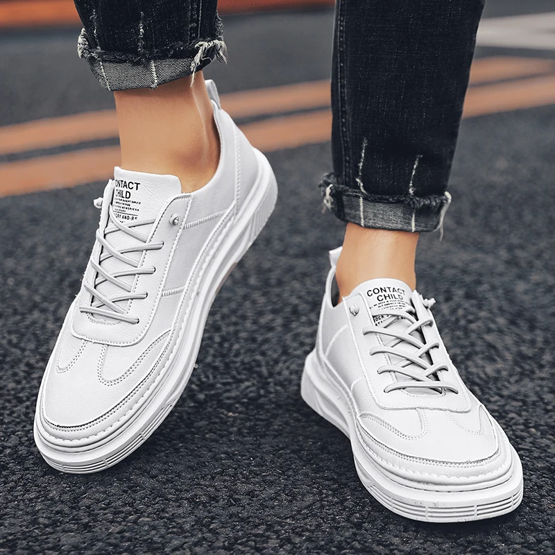 

Spring Casual Shoes Men's Shoes Summer Causal For Men Leather Casual Sneakers 2020 Mens Breathable Fashion