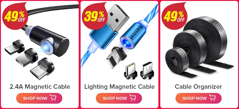 INIU 2 м Магнитный кабель Micro Тип usb C Зарядное устройство для зарядки для iPhone XS X XR 8 7 samsung S8 магнит Android телефонный кабель Шнур