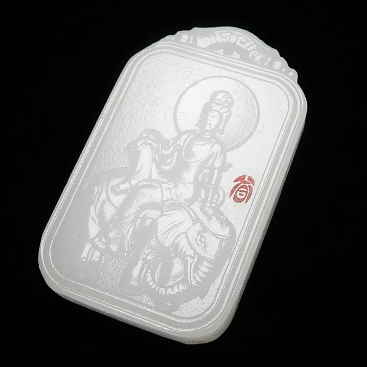 Натуральный Yuguanyin дракон змея патрон Святого кулон человек | Украшения и