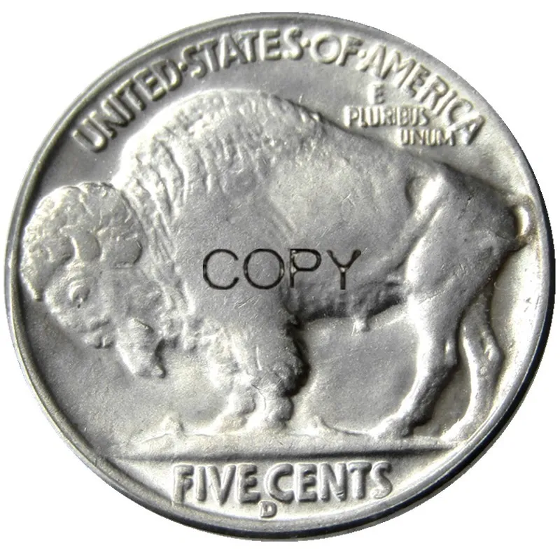 

US 1913D Buffalo Nickel Five Cents Copy Decorative Coin
