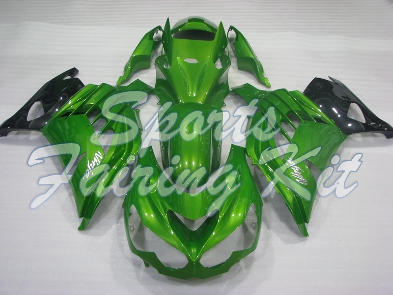 Обтекатель для Zx14 Zx 14r 2012 2015 жемчуг зеленый 60 набор всего тела ZZ R1400 2013 Abs