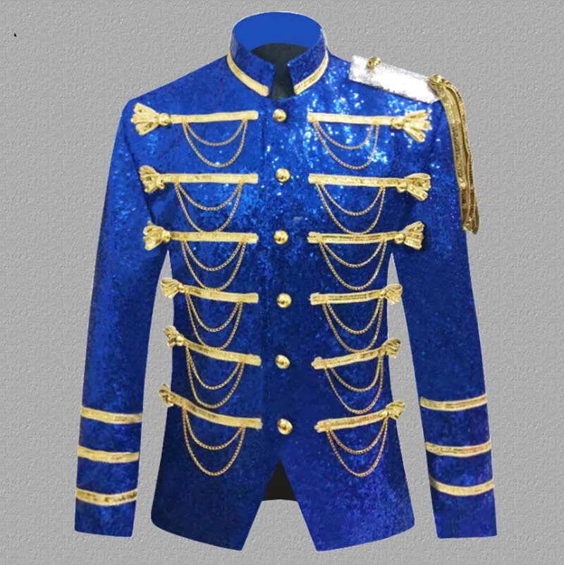 

Men`s Jacket Steampunk Victorian Vintage King Prince Cosplay Costume Military Jacket Blazer Suit Jacket Black For Men Plus Size